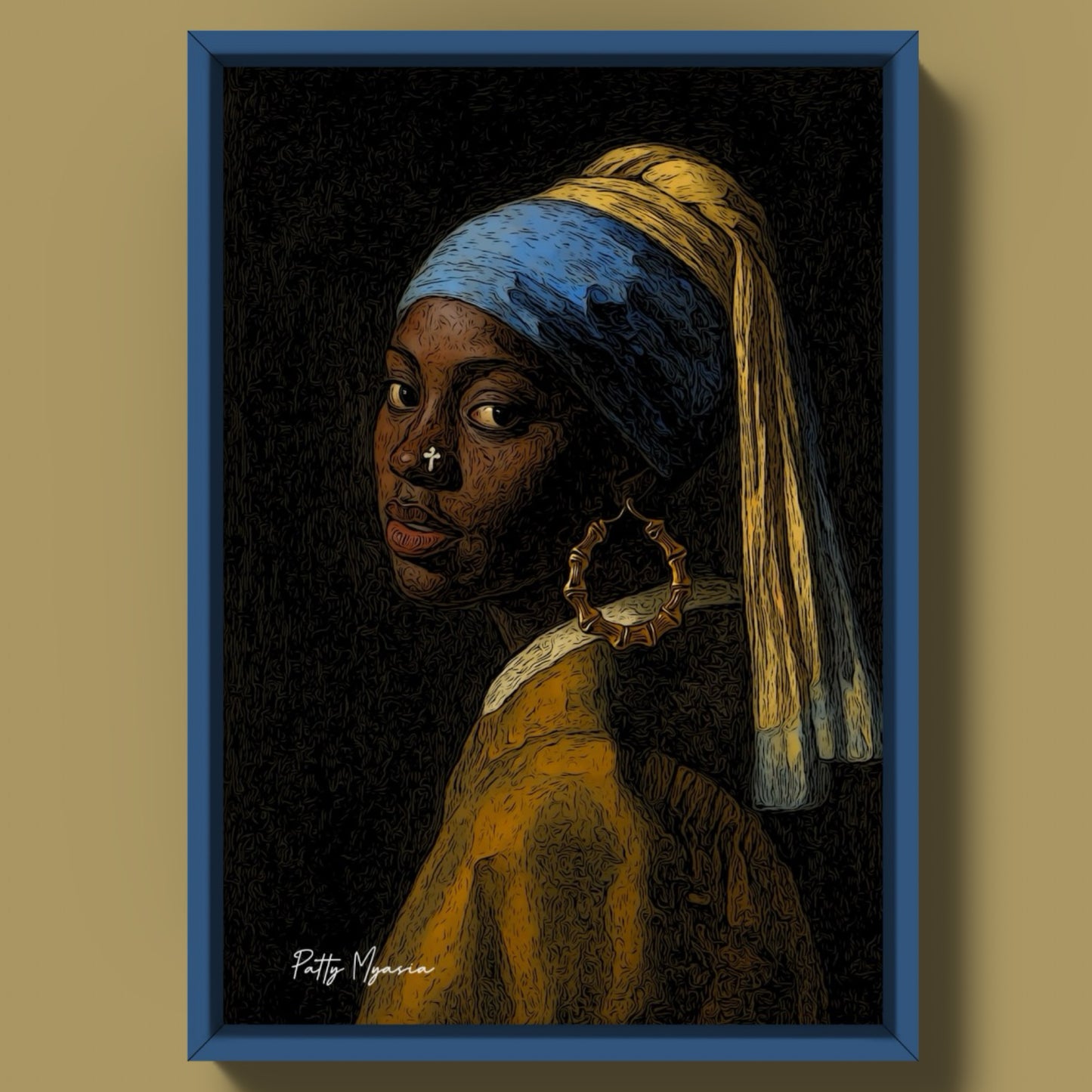 GIRL WITH A BAMBOO EARRING +