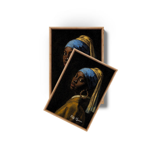 A GIRL WITH A BAMBOO EARRING +