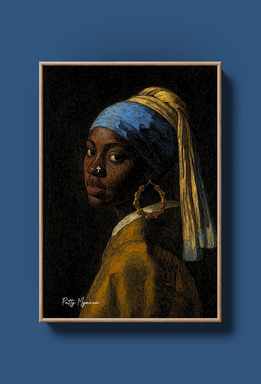 A GIRL WITH A BAMBOO EARRING +